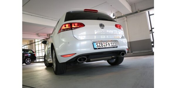 FOX Endschalldämpfer 160x90 Typ 38 - VW Golf 7 (starre Hinterachse)