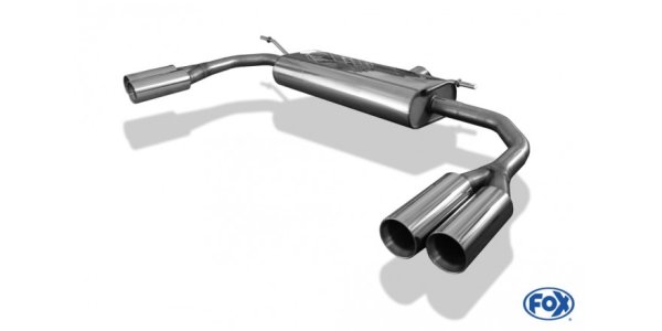 FOX final silencer across exit right/left - 2x80 Typ 24 right/left - Mercedes CLA 117 4-matic