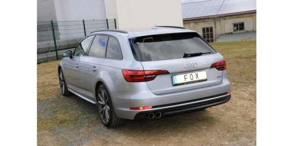 FOX Endschalldämpfer - 2x80 Typ 25 - Audi A4 B9 3,0L TDI quattro