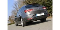 FOX final silencer - 2x90 Typ 16 - Seat Leon 5F ST (independent suspension)