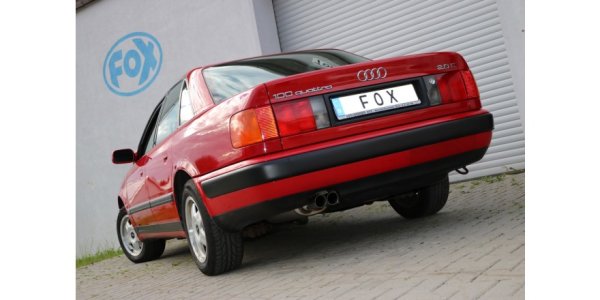 FOX Endschalldämpfer - 2x70 Typ 14 - Audi 100/A6 quattro C4