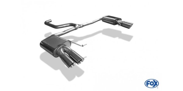 FOX Endschalldämpfer rechts/links - 2x80 Typ 25 rechts/links - Seat Leon 5F ST / Cupra 300