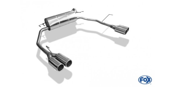 FOX final silencer across exit right/left - 2x90 Typ 12 right/left - Honda Civic IX Hatchback