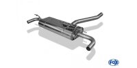 FOX Final Silencer across exit - w/o ailpipes with 90° Sheets for Models with original tailpipe panels - Mercedes A-Class 176/245
