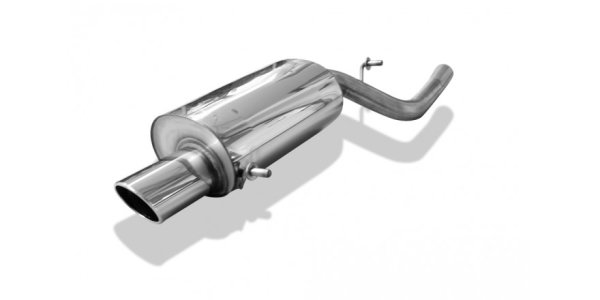 FOX Endschalldämpfer Ø63,5mm - 129x106 Typ 44 - Subaru Impreza GD/GG Stufenheck/Kombi