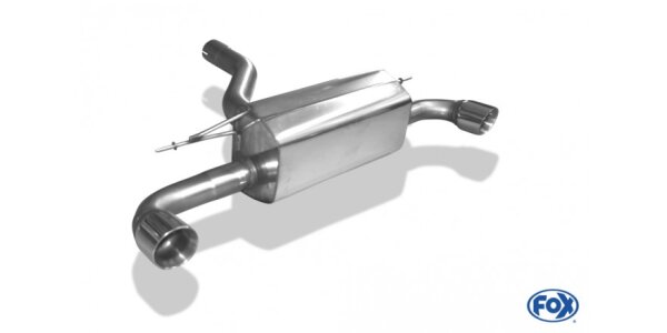 FOX Final Silencer across exit 1x90 Typ 25 - BMW F20/F21 120d