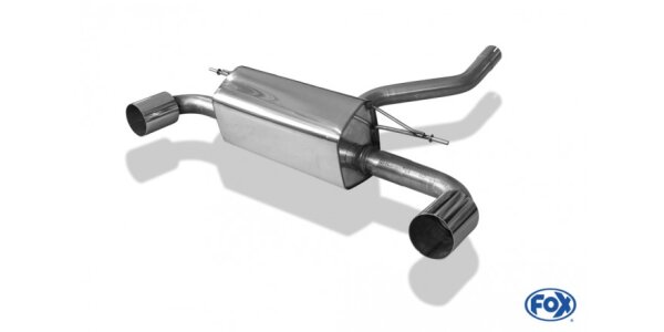 FOX Final Silencer across exit 1x100 Typ 10 - BMW F20/F21 120d