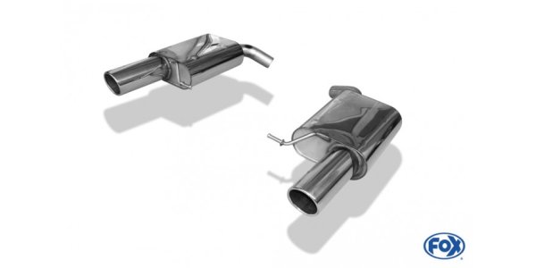 FOX Endschalldämpfer rechts/links - 1x100 Typ 17 rechts/links - VW Passat 3C 4-Motion 3,2L + R36