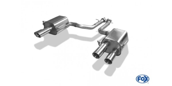 FOX Endschalldämpfer 2x80 Typ 25 - Lexus RC F