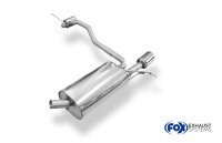FOX Final Silencer 1x90 Typ 16 - Dacia Duster 4x2 (FWD)