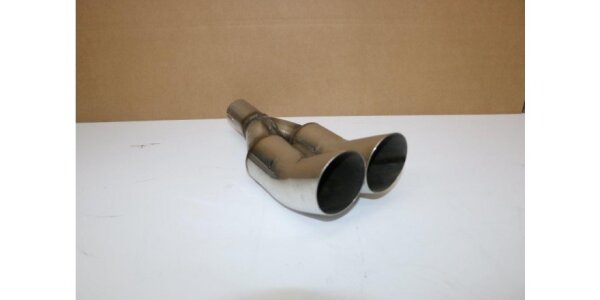 FOX screw-on tailpipe around 2x76mm / connection: 50mm / length: 350mm