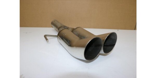 FOX screw-on tailpipe around 2x76mm / connection: 50mm / length: 350mm