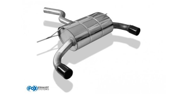 FOX Endschalldämpfer rechts/links - 1x80 Typ 12 schwarz emalliert - 13+ BMW F36 420i/428i