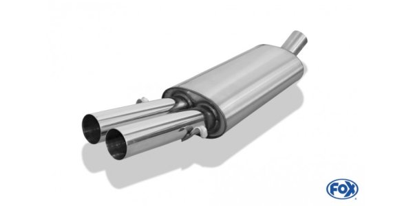 FOX final silencer - 2x63 Typ 10 - Audi 80/90 - Typ 89/B3 Limousine/Coupe/80 B4 Cabrio