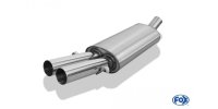 FOX final silencer - 2x63 Typ 10 - Audi 80/90 - Typ 89/B3...