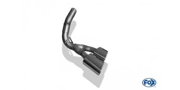FOX Endrohrsystem rechts am Fahrzeug 2x115x85 Typ 38 rechts - Mercedes X-Klasse 4matic