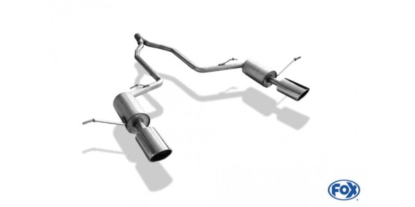 FOX Endschalldämpfer 129x106 Typ 32 - 10-13 Jeep Grand Cherokee WKI