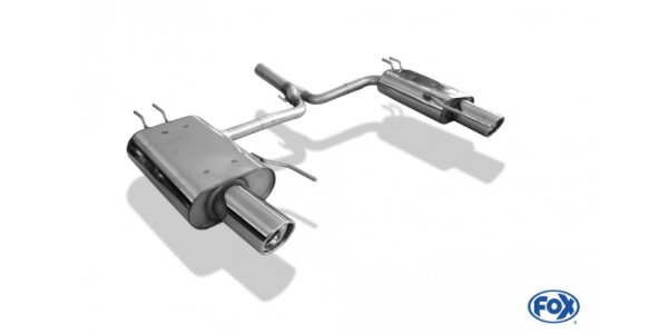 FOX Final Silencer exit 1x100 Typ 17 - Honda Accord VII Typ CL9