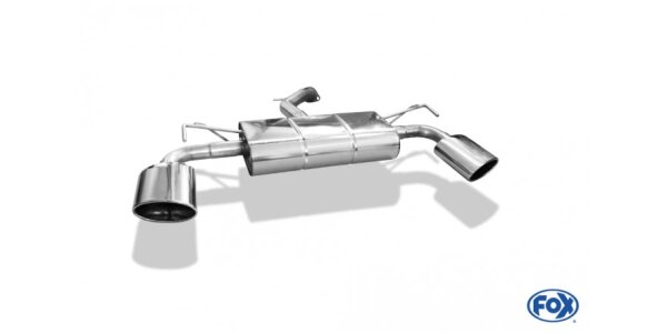 FOX Final Silencer across exit 160x90 Typ 38 - Hyundai i30 PDE