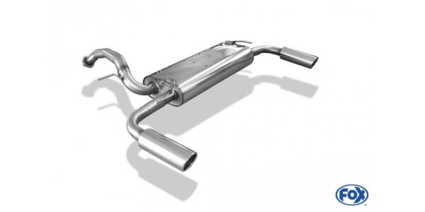FOX Endschalldämpfer quer 1x90 Typ 16 - Mazda 5 CR1
