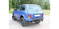 FOX Endschalldämpfer quer Ausgang links - 1x90 Typ 10 links - Lada Niva 4x4 Urban