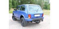 FOX Final Silencer across exit left 1x90 Typ 10 left - 10-17 Lada Niva 4x4 Urban