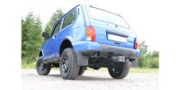 FOX final silencer across exit left - 1x90 Typ 10 left - Lada Niva 4x4 Urban