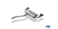 FOX Final Silencer across exit 2x76 Typ 16 - Mercedes A-Class W176 Brabus bumper
