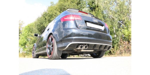 FOX final silencer Ø70mm - 2x90 Typ 16 - Audi RS3 8P quattro Sportback