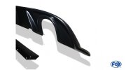 FOX Final Silencer 1x100 Typ 16 incl. Rear inserts black matt - VW Golf 7 Facelift (rigid rear axle)