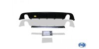 FOX Final Silencer 1x100 Typ 25 incl. Rear inserts black matt - VW Golf 7 Facelift (rigid rear axle)