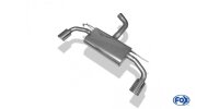 FOX Final Silencer 1x100 Typ 16 incl. rear insert Carbon-Look - VW Golf 7 Facelift (rigid rear axle)