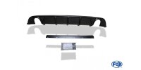 FOX Final Silencer 1x100 Typ 16 incl. rear insert Carbon-Look - VW Golf 7 Facelift (rigid rear axle)