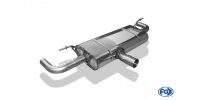 FOX Final Silencer across exit - w/o ailpipes with 90° Sheets for Models with original tailpipe panels - Mercedes A-Class 176/245 4-matic