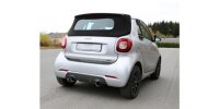 FOX Endschalldämpfer quer inkl. Flexstück 1x100 Typ 25 - Smart Forfour 453 Brabus