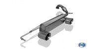 FOX Final Silencer across exit incl. flex piece 1x100 Typ 25 - Smart Fortwo 453 Brabus Coupe/Cabrio