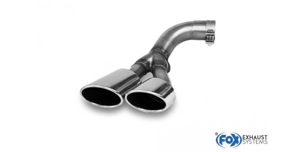 FOX Tailpipe right to the side - 2x115x85 Typ 38 right - VW Amarok 4x4