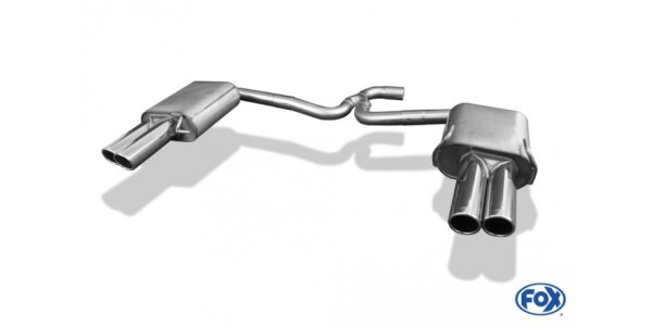 FOX Endschalldämpfer 2x80 Typ 16 - Skoda Superb 3T (FWD)