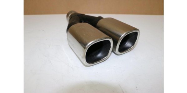 FOX Endrohr Typ 71 - 2x80x75mm - mit Anschluss: 52mm Länge: 300mm