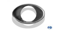 FOX Lid erected for tailpipe oval 86x54mm - hole: 40mm