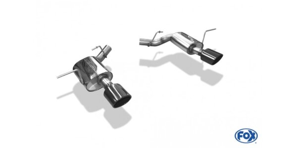 FOX Final Silencer 129x106 Typ 32 black enamelled - up to 14 Jeep Grand Cherokee WK II 6,4L SRT8