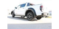 FOX Final Silencer Sidepipe, exit right and left on car 2x115x85 Typ 38 - 15+ Ford Ranger 4x4 Wildtrak