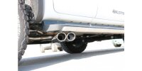 FOX final silencer Sidepipe, exit right and left on car - 2x115x85 Typ 38 right/left - 15+ Ford Ranger 4x4 Wildtrak