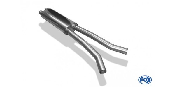 FOX front silencer - Ford Mustang VI Facelift Coupe/Convertible 8-Cylinder