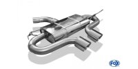 FOX Final Silencer center exit R32-Design 2x100 Typ 25 center - VW Golf 5 GTI/GTD / VW Golf 6 GTI (Cabrio)