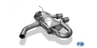FOX Final Silencer center exit R32-Design 2x100 Typ 25 center - VW Golf 5 GTI/GTD / VW Golf 6 GTI (Cabrio)