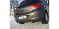 FOX final silencer across exit right/left - 135x80 Typ 53 right/left - Opel Astra J Limousine