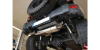 FOX Final Silencer across exit 1x100 Typ 25 black enamelled - Jeep Wrangler III JK