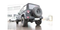 FOX final silencer across exit right/left - 1x100 Typ 25 right/left black enamelled - Jeep Wrangler III JK