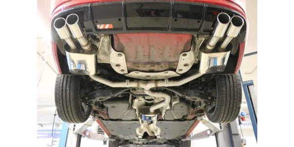 FOX Endschalldämpfer mit Abgasklappen 2x90 Typ 16 - Skoda Superb III 3V 4x4